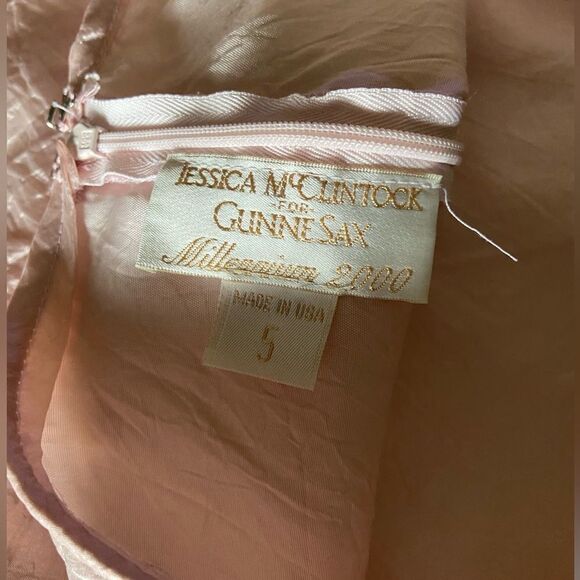 Jessica McClintock for Gunne Sax Millennium 2000 Pink A line Maxi skirt Size 5 - Picture 6 of 6